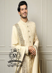 Luxury Men's Sherwani Melbourne Florida USA  Designer Pakistani Sherwani Shawl-Style Men's Designer Suits