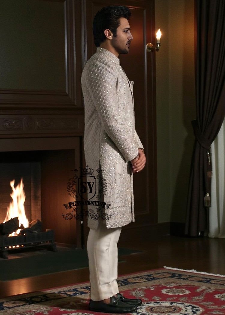 Exclusive Men's Sherwani Suits in Boxboro Massachusetts USA Beautiful Men's Sherwani Suits in Languid Lavender Color
