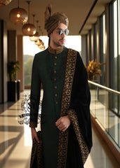 Traditional Emerald Green Sherwani Lawrenceville New Jersey NJ USA Latest Sherwani Designs South Asian formal wear