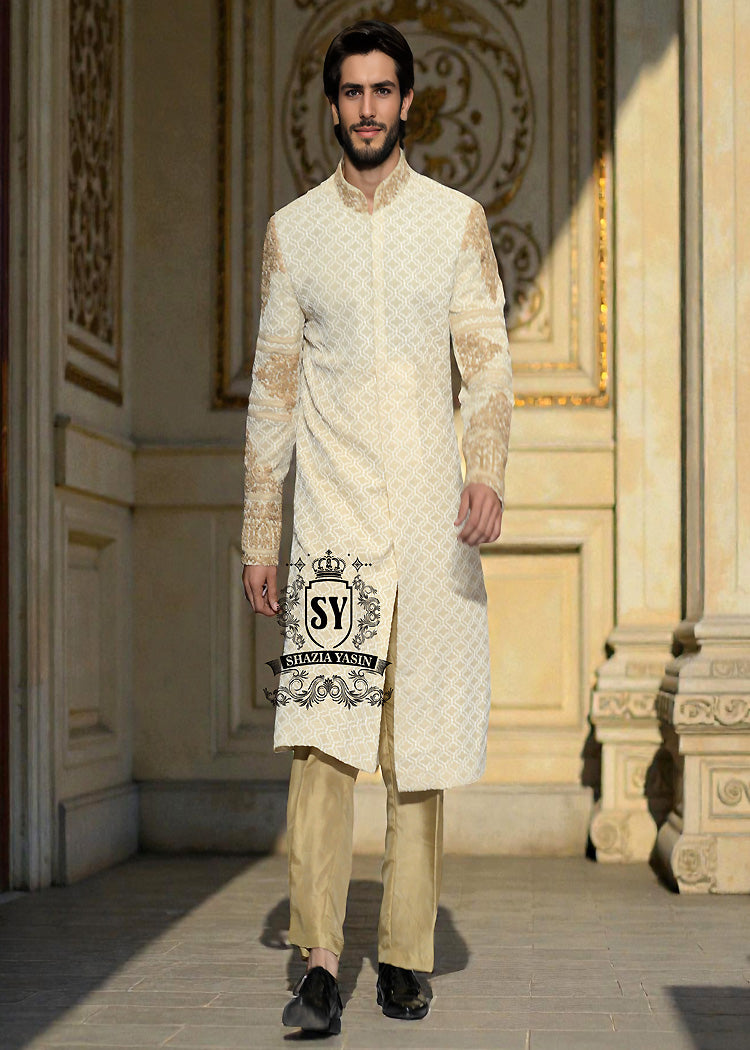 Pakistani Latest Wedding Sherwani Dress For Groom Pakistani Wedding Clothes Dressing For Groom Pakistani