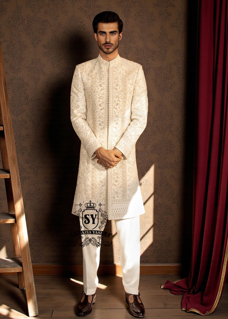 Bespoke Sherwani Suits Tailored for Elegance and Personality. An exclusive line of Bespoke Sherwani Suits designed to those who desire style and elegance without compromise. faithfully reflect your personality.