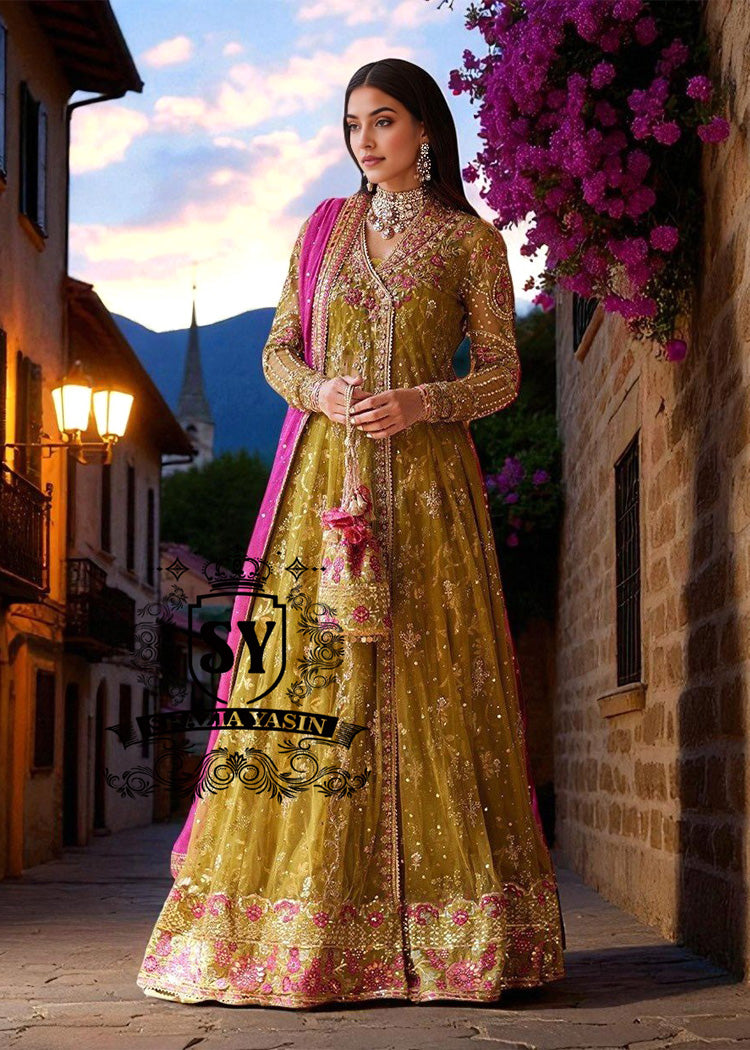 Pakistani Angrakha Frock Houston Texas TX USA Buy Angrakha Frocks Wedding Mehndi Dholki Dresses