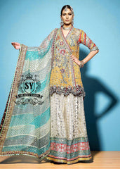 Designer Angrakha Suits with Sharara for Bride Springfield Illinois USA Angrakha Suits for Wedding