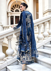 Flourishing Embellished Angrakha Style Velvet Dress