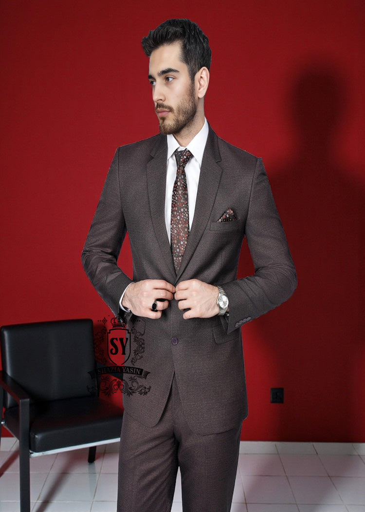 Men's Two-piece Suits Springfield Illinois festive evening Men's Brown Suits In The Karachi Pakistan Online Store