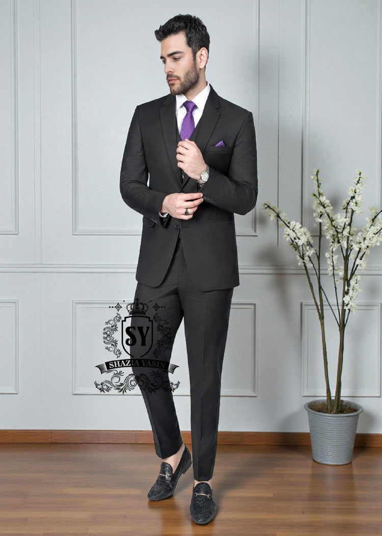 Men's Three-Piece Tailored Suits Canberra Australia Stylish Men's Suit with Waistcoat Stylish Black Suits