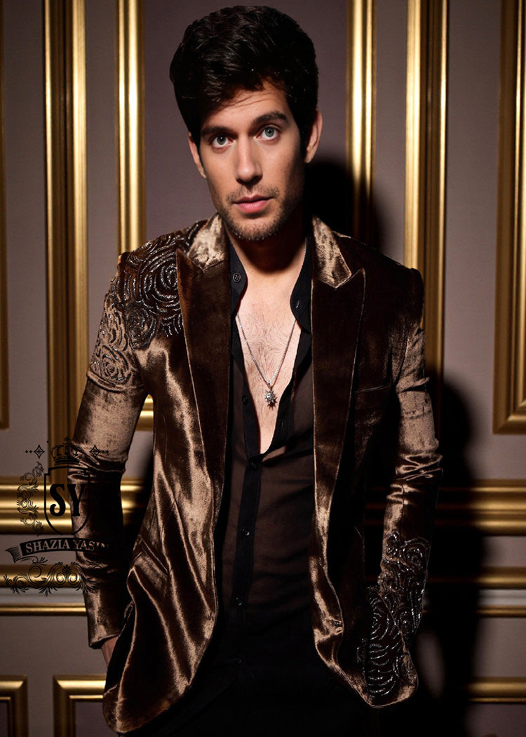 Stylish Tuxedo Suits for Men with Class UK USA Canada Australia Brown Velvet Tuxedo Suits for True Gentlemen