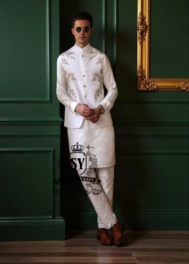 Men's Nikah Waistcoats UK Arlington Virginia USA Bespoke Wedding Waistcoats for Groom Pakistani Waistcoats