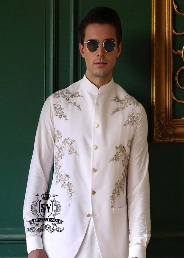 Men's Nikah Waistcoats UK Arlington Virginia USA Bespoke Wedding Waistcoats for Groom Pakistani Waistcoats