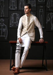 Exquisite Embroidered Waistcoat Suits Alexandria Virginia USA Pakistani Men's Traditional Waistcoats