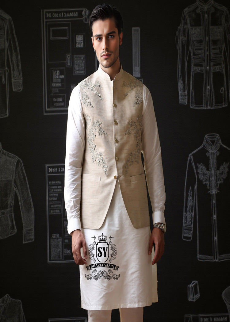 Exquisite Embroidered Waistcoat Suits Alexandria Virginia USA Pakistani Men's Traditional Waistcoats