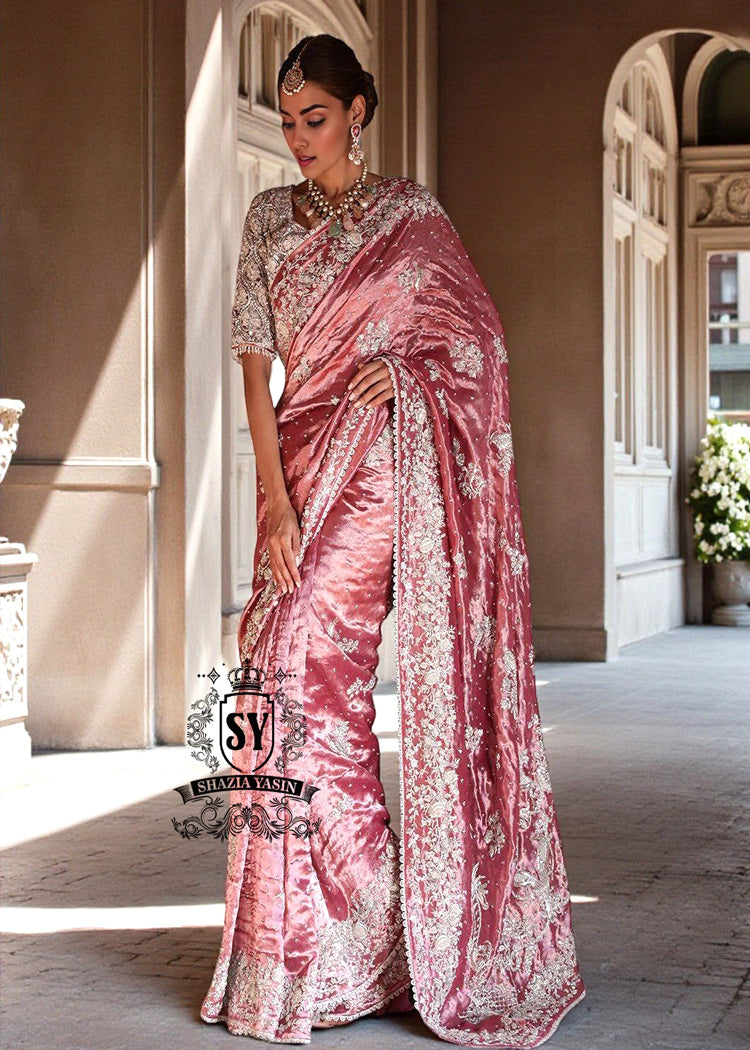 Buy Luxury Wedding Saree Houston Texas TX USA Precious and Sparkling Pakistani Designer Bridal Saree Bridal Collection