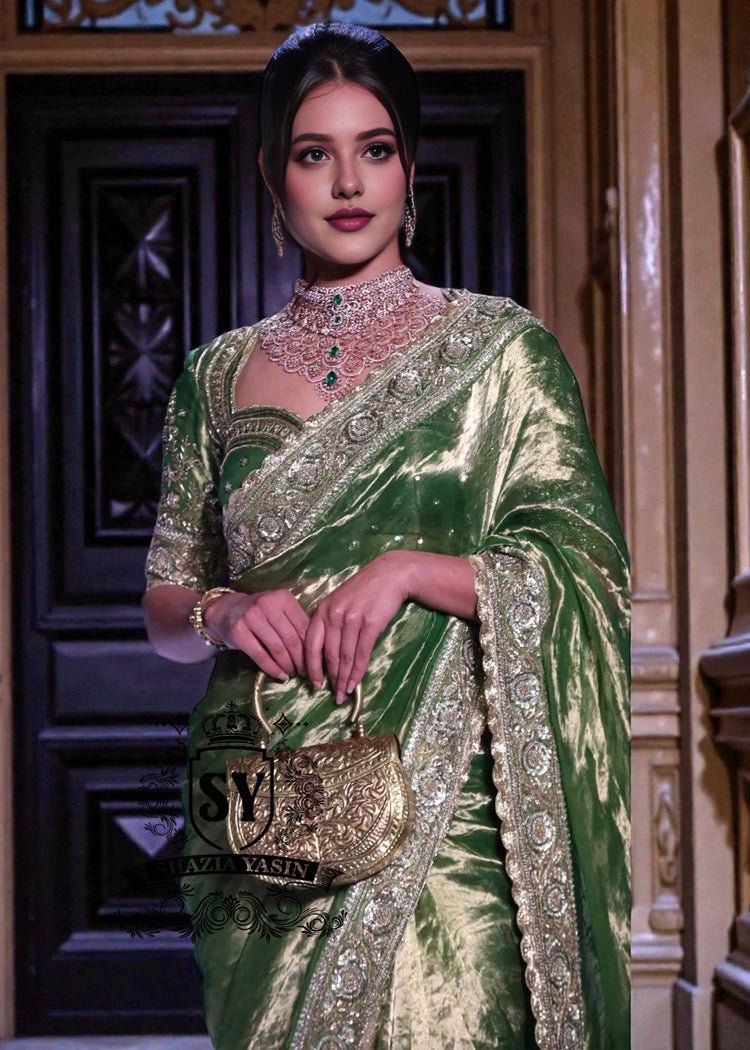 Medium Green Saree Wedding dresses | Latest collection 2026 | Saree Dresses for Every Occasion