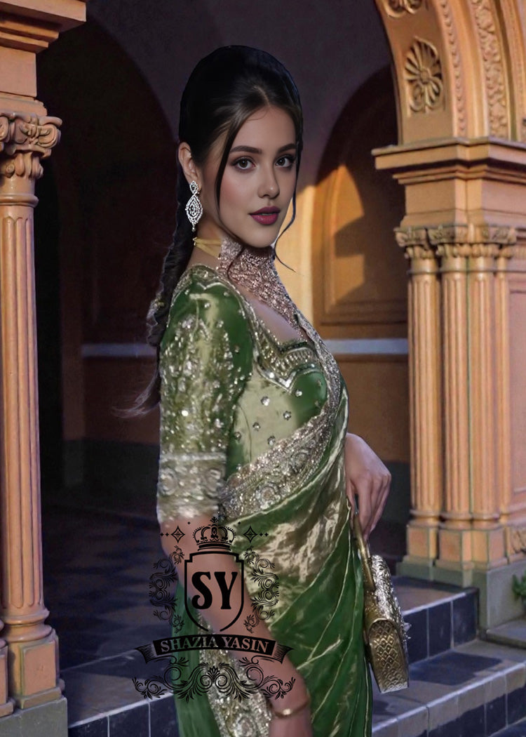 Medium Green Saree Wedding dresses | Latest collection 2026 | Saree Dresses for Every Occasion