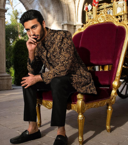 Fully Embellished Mens Sherwani Baltimore Maryland USA Designer Shazia Yasin Mens Sherwani Suit UK USA Canada Australia