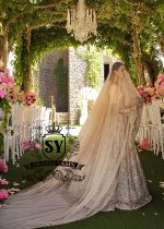 Diamond Champagne Tiffany Lehenga and Choli - Image 4