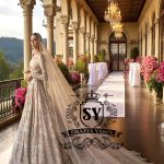 Diamond Champagne Tiffany Lehenga and Choli