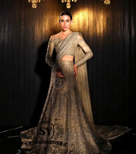 Pakistani Bridal Dresses USA Bridgeview Illinois Buy Stunning Café Au Lait Carter Lehenga with Attached Drape Dupatta