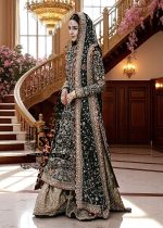 Black Bridal Dress Bridal Lehenga Dresses McAllen Texas USA Wedding Lehenga Dresses with Flourishing Embellishments