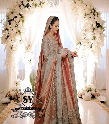 Duchess Rose Bridal Reception Dresses Mansfield Texas USA Latest Pishwas Bridal Reception Dresses