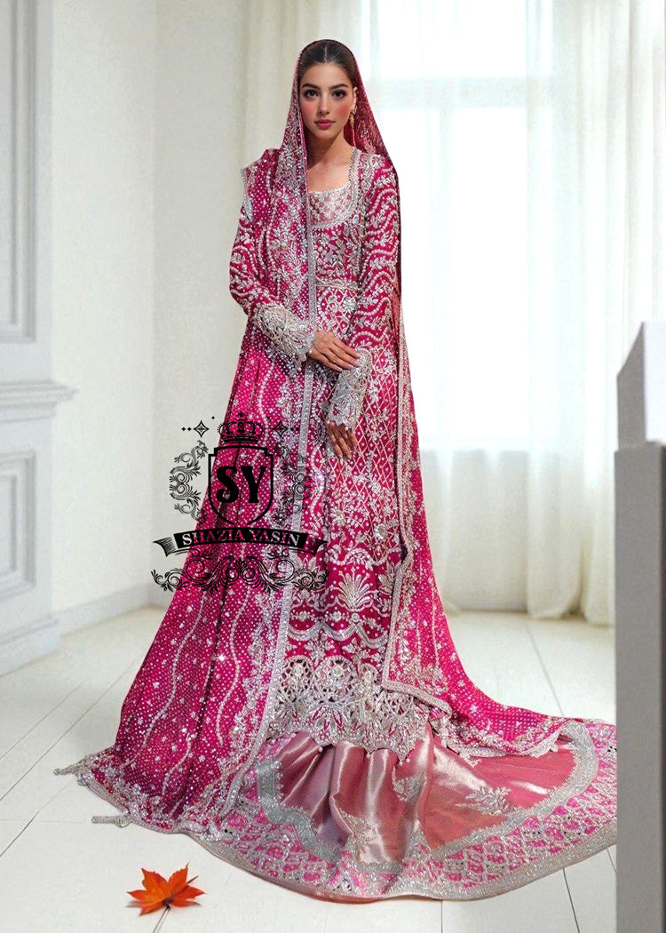 Bridal-Dress-159A Breathtaking Long-sleeved Bridal Dress Perfect For A Fairytale Villa Wedding Jersey City New Jersey USA Barbie Pink Bridal Dress