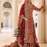 Pakistani Bridal Dresses for Barat Luxurios Handwork Heavy Embroidered Organza Bridal Dresses