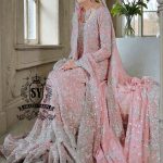 Embrace a rich history with our traditional jamawar Farshi Lehenga which is paired with luxuriant silk chiffon A-line long shirt and Dupatta.