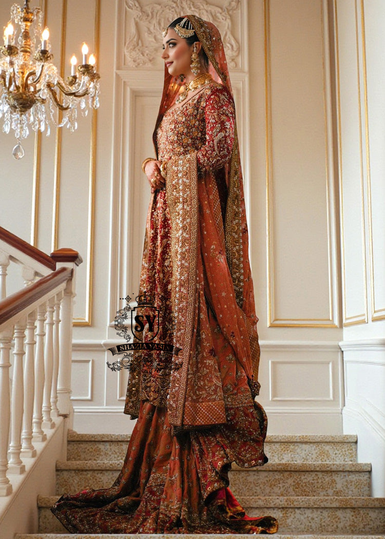 brown wedding dress pakistani Barn Red Kameez Lehenga for Bridal Dresses Black Fully Beaded Sexy mango wood dresser Dress's Color:60#-Dark pink ﻿The latest Wedding Dress