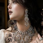 Exclusive luxury jewelry 925 Sterling Silver Garnet Necklace and Earrings – buy in Pakistan | Premium jewelry at the Best online store