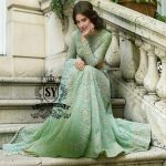 Experience the epitome of haute couture bridal fashion with Shazia Yasin's iconic Lehenga choli dresses, where soft Chiffon meets stunning silhouettes and unparalleled craftsmanship.