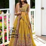A dream transformed into elegance. This unique Lehenga Peplum design, gliding effortlessly against your skin with the lightness of silk tulle, evokes a fairy tale with every step.