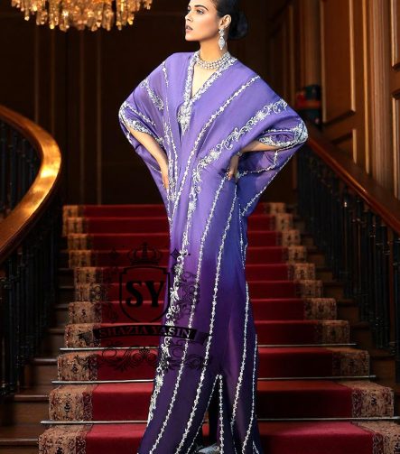 Royal Purple Wedding Guest Kaftan Ras Al Khaimah United Arab Emirates Latest Kaftan Designs with Price
