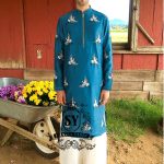 Azure Cotton Silk Kurta Pajama Suits Sterling Alaska Buy Festive Kurta Pajama Suits USA