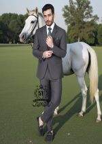 Dazzling Mens three-piece Suits Ajman UAE Pakistani Menswear Carbon suits – wool, great cuts, perfect fit