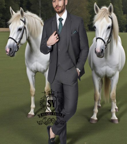Brilliantly Diverse Mens three-piece Suits Ajman UAE Pakistani Menswear Carbon suits – wool, great cuts, perfect fit