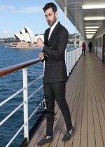 Graceful Black Mens Suit Holland Netherland Stylish Double Breasted 2 Piece Custom Suits Men's Tailoring