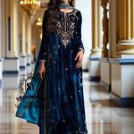 Latest Pakistani Party Wear Online Bridgeview Illinois USA Plush Velvet Party Dresses Low Priced