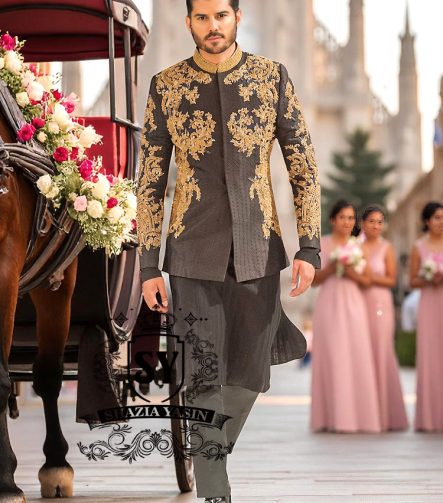 Prince Coat set is a showstopper for weddings, receptions, and cultural festivities, redefining luxury menswear, creating an aura of regal charm
