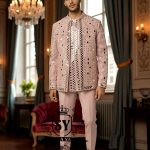 Pakistani Designer Mirror Embroidered Prince Coat Jackson Heights New York NY USA Graceful Mens Prince Coat