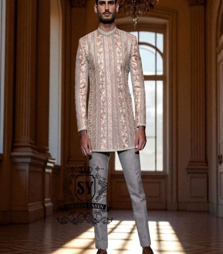 High Quality Embroidered Wedding Prince Coat for Mens Newcastle London UK Wedding Prince Coat for Barat Nikah Shadi Rukhsati