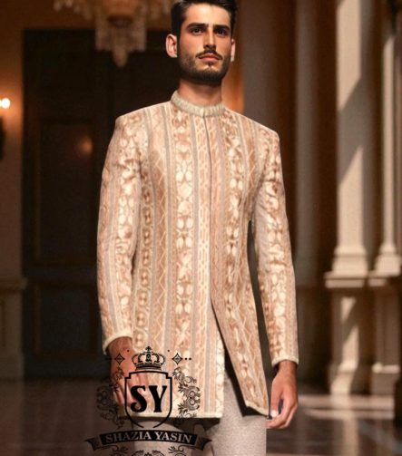 High Quality Embroidered Wedding Prince Coat for Mens Newcastle London UK Wedding Prince Coat for Barat Nikah Shadi Rukhsati