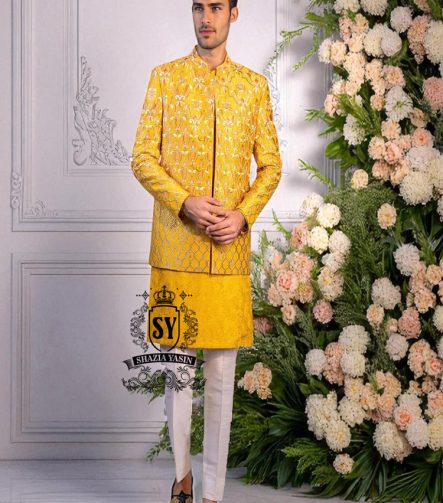 Raw Silk Prince Coat for Wedding Events Beverly Hills California CA USA Grooms Prince Coat for Mens