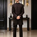 Embroidered Raw Silk Prince Coat Design Alexandria Virginia VA US Classic to Super Slim Prince Coat for Groom