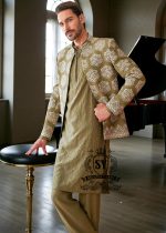 Collection of Formal Prince Coats Brands Juffair UK Olive Green Groom Prince Suit Made in Pakistan 100%