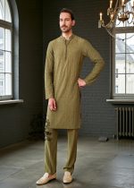 Unique Collection of Formal Prince Coats Brands Juffair UK Olive Green Groom Prince Suit Made in Pakistan 100%