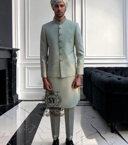 Traditional South Asian men's Prince coat Nashville Tennessee USA Regal Prince Coat With Radiant Embroidery