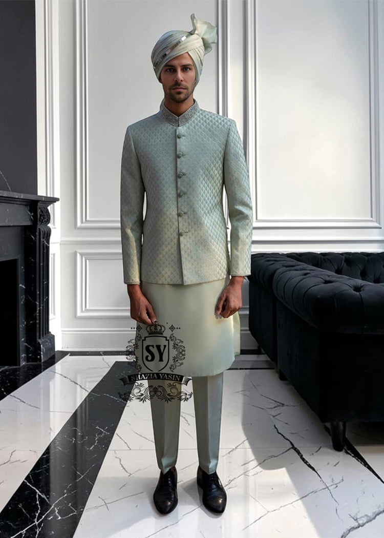 PrinceCoat359a Traditional South Asian men's Prince coat Nashville Tennessee USA Regal Prince Coat With Radiant Embroidery