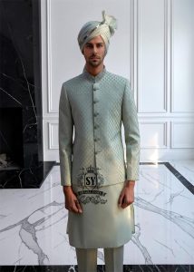 South Asian men's Prince coat Nashville Tennessee USA Regal Prince Coat With Radiant Embroidery
