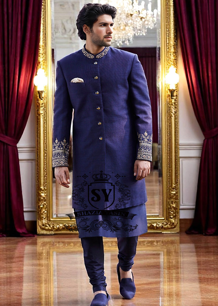 Sherwani107A Gorgeous Men's Sherwani Suits Southall UK Mens Sherwani for Brother Of The Groom UK USA Canada Australia