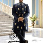 Latest Royal Blue Sherwani Designs Burlington, Ontario Canada Designer Mens Sherwani Suit